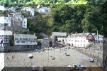 Clovelly from the sea wall