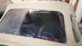 MGB hood window restoration