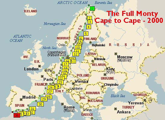 Cape to Cape Route Map