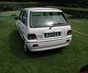 Rover 100 with great showroom plate