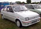 All White MG Metro Turbo Rapport Cabriolet