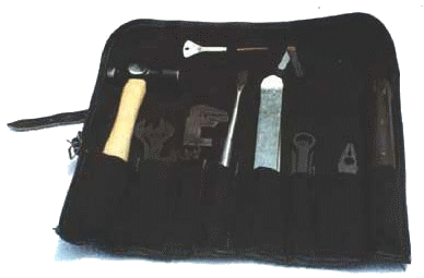 Reproduction Tool Roll and Tools