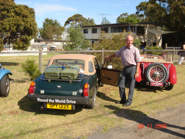 Roy Locock and his MG Midget