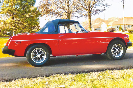 '77 B roadster of Gene and Sherri Enke from Fort Madison, Iowa