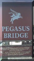 Pegasus bridge sign