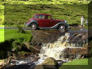 David Hague crosses the Herriot watersplash near Langthwaite