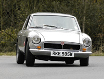 Rubber bumper MGB cornering after chrome conversion