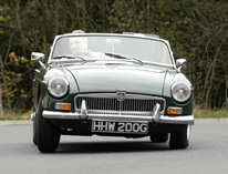 Chrome bumper MGB cornering