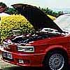 Picnic time amongst the cars