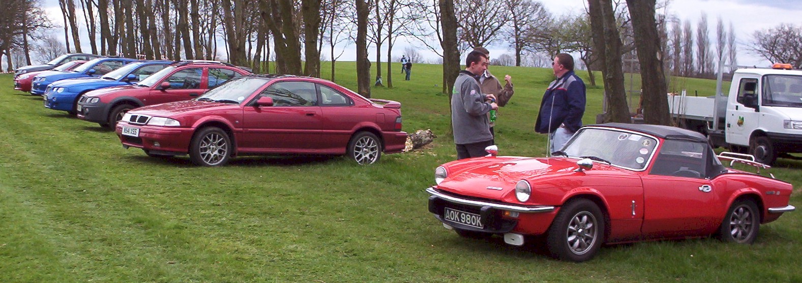 Part of the supporters carpark.