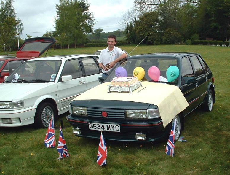 David Morgan with Cake