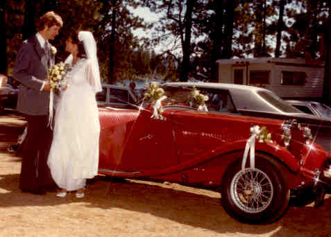 MG at authors wedding, July 1980