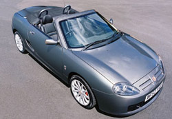 MG TF with optional XPower Roll Hoops